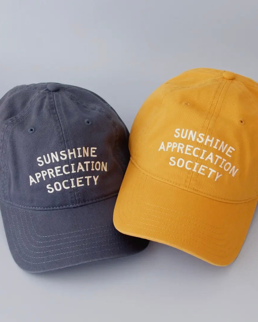 Sunshine Appreciation Society Cotton Baseball Cap-Alphabet Bags-My Beautiful Caravan