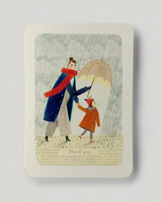 Thank You Umbrella Greetings Card-Oldfield Design Co-My Beautiful Caravan