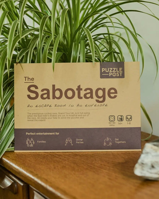 ‘The Sabotage’ Escape Room In An Envelope-Puzzle Post-My Beautiful Caravan