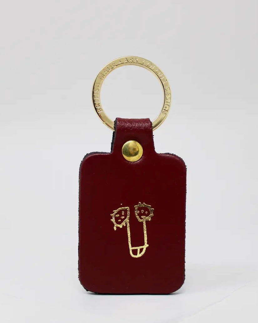 Willy Leather Keyring-Ark Colour Design-My Beautiful Caravan