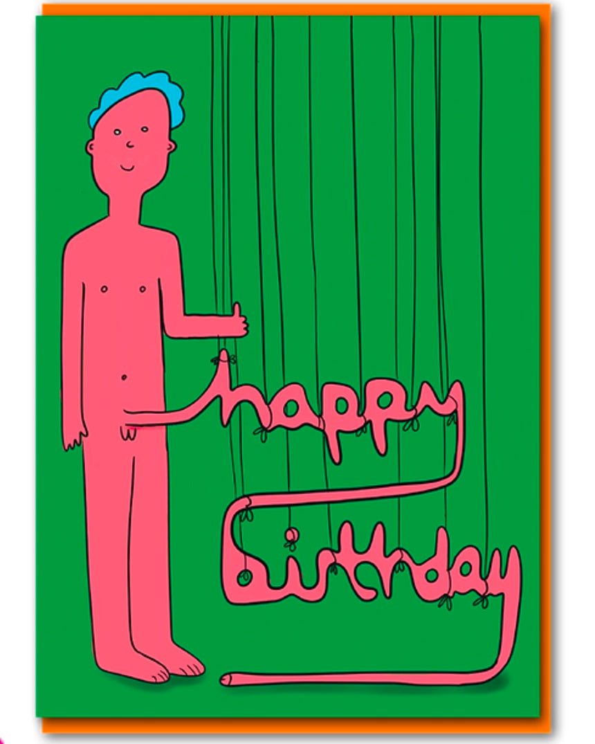 Willy Man Rude Birthday Card-Objectables-My Beautiful Caravan