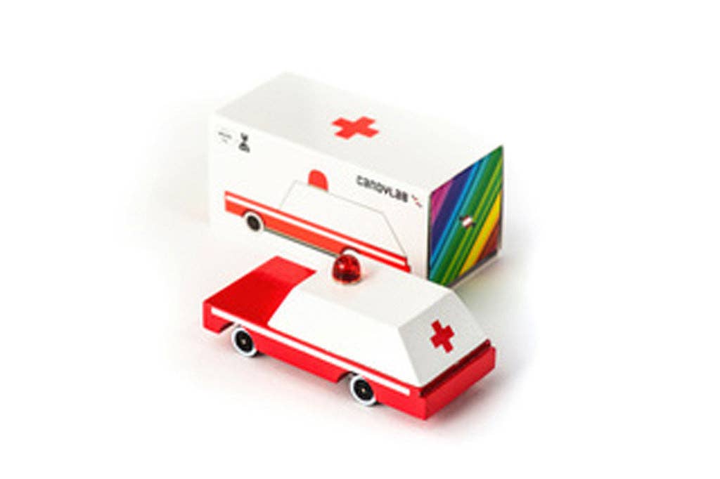 Wooden Toy Ambulance-Candylab-My Beautiful Caravan