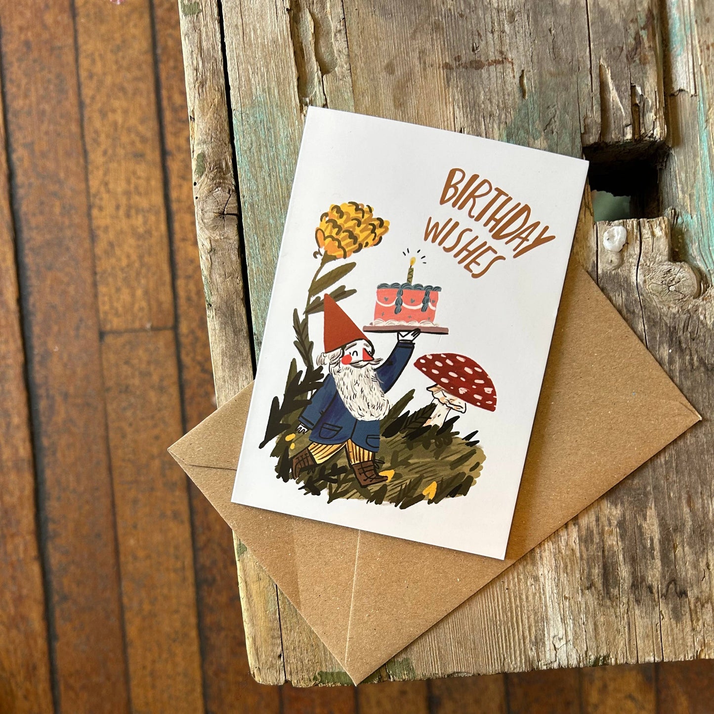 Gnome birthday card 