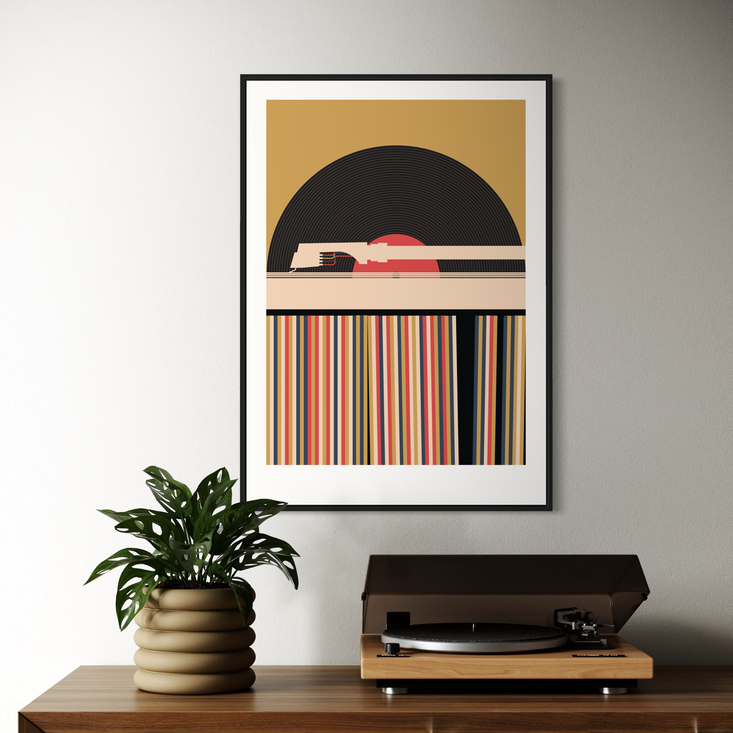 Vinyl Record Needle Drop A4 Print