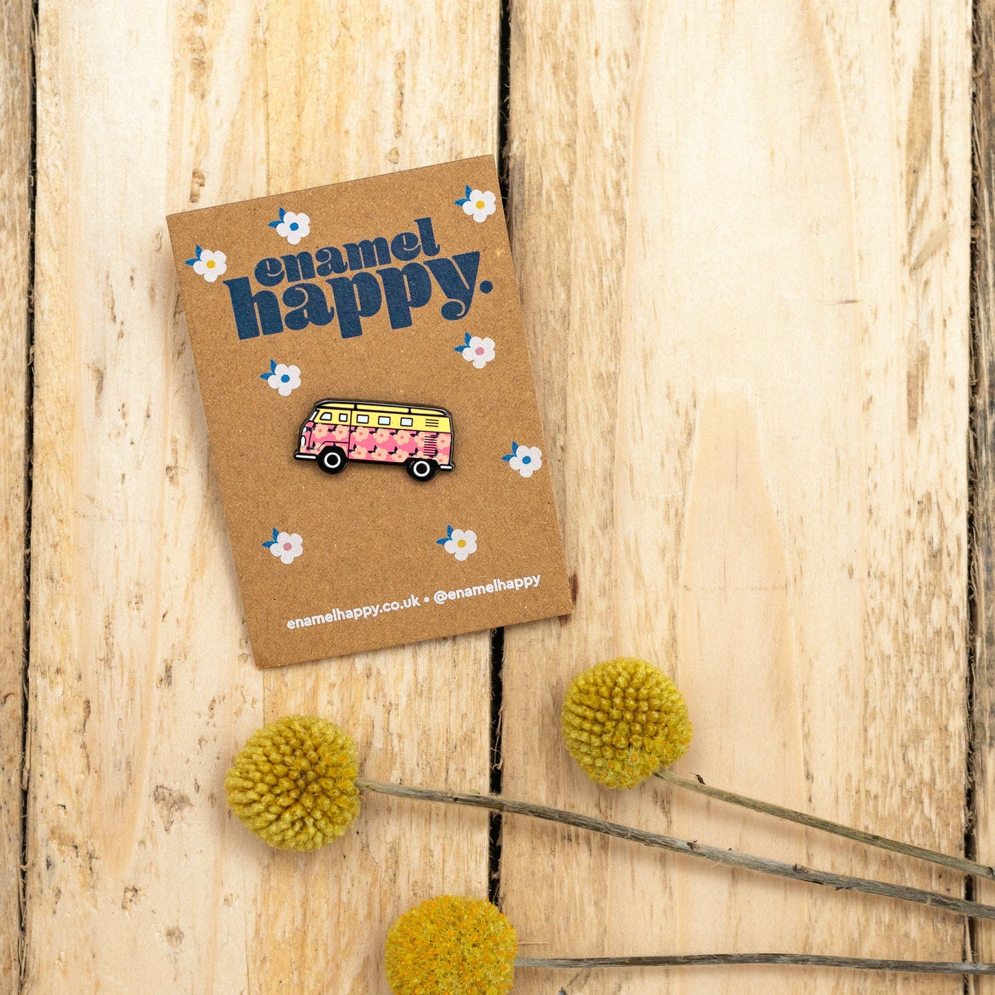 Campervan Enamel Pin Badge