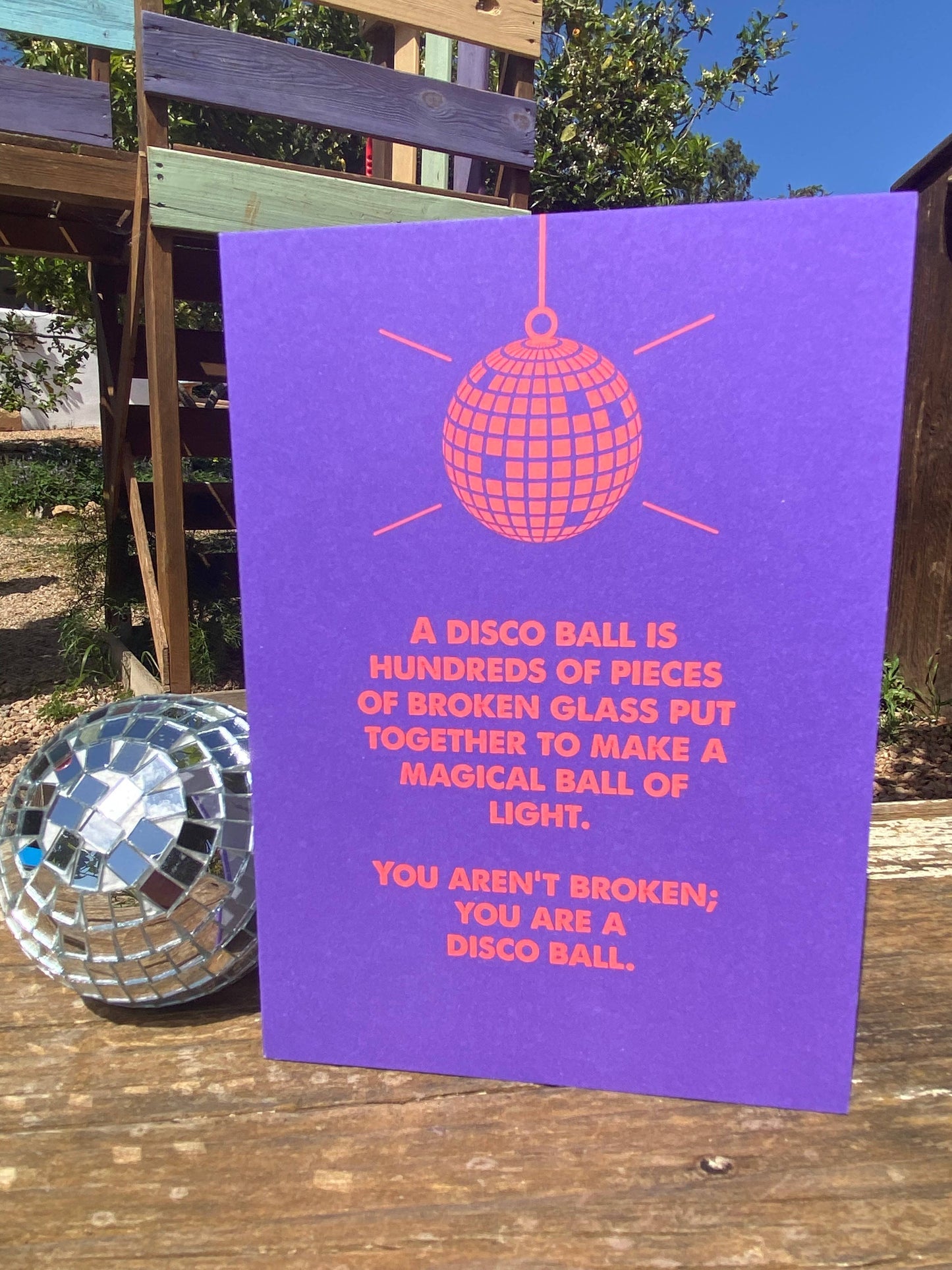 You Are A Disco Ball Card