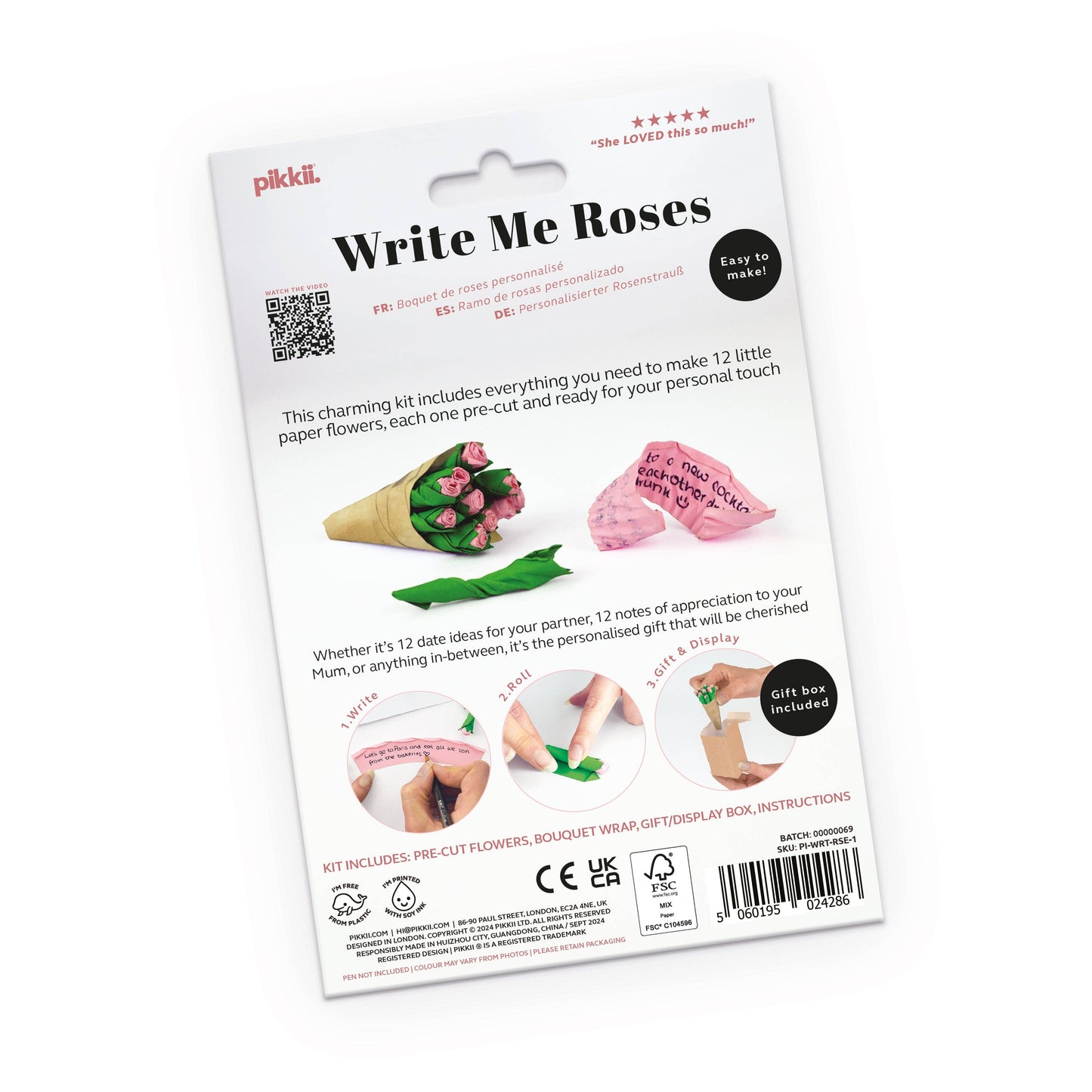 Write Me Roses Personalised Gift