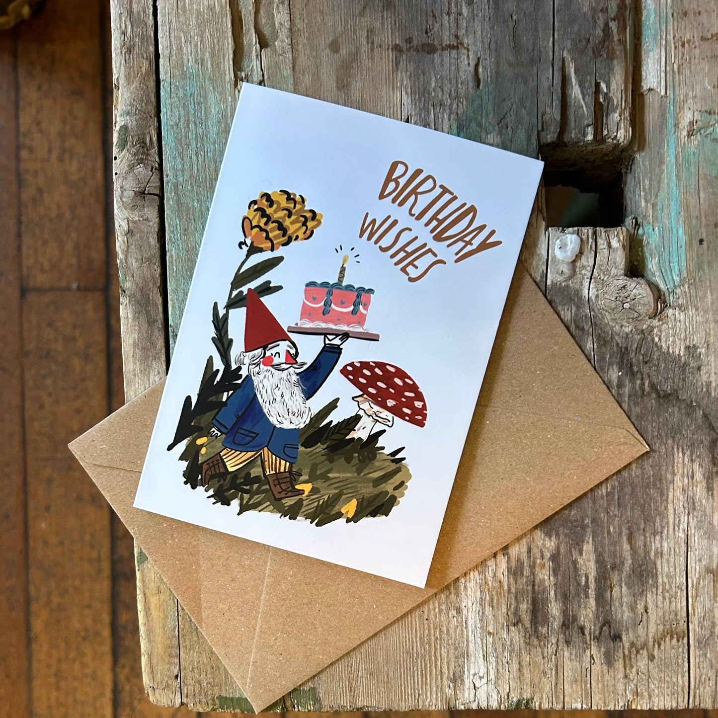 Gnome birthday card 