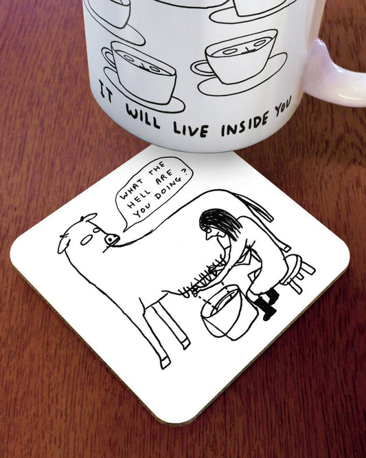 David Shrigley Coaster - What The Hell