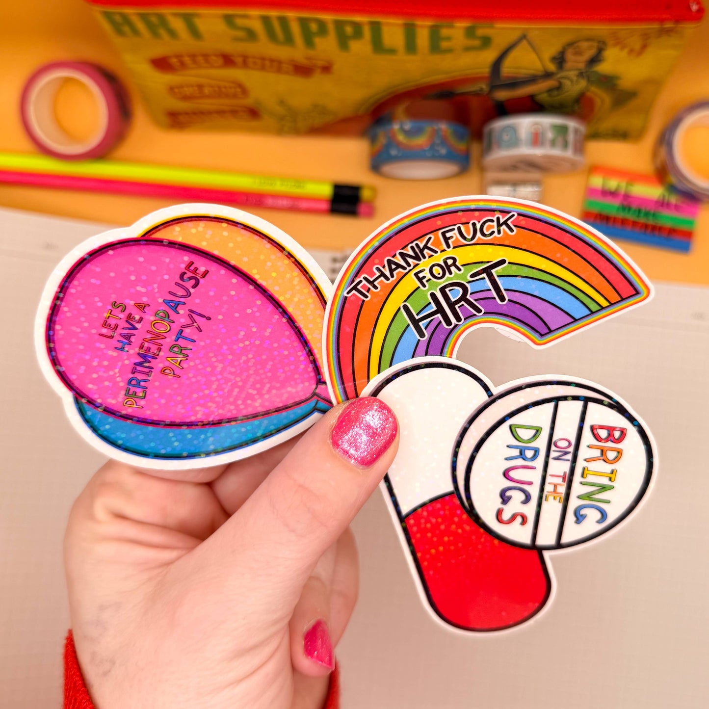 Thank F*** for HRT Sticker