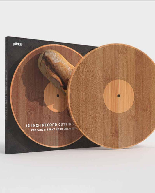 12" Record Bamboo Chopping Board