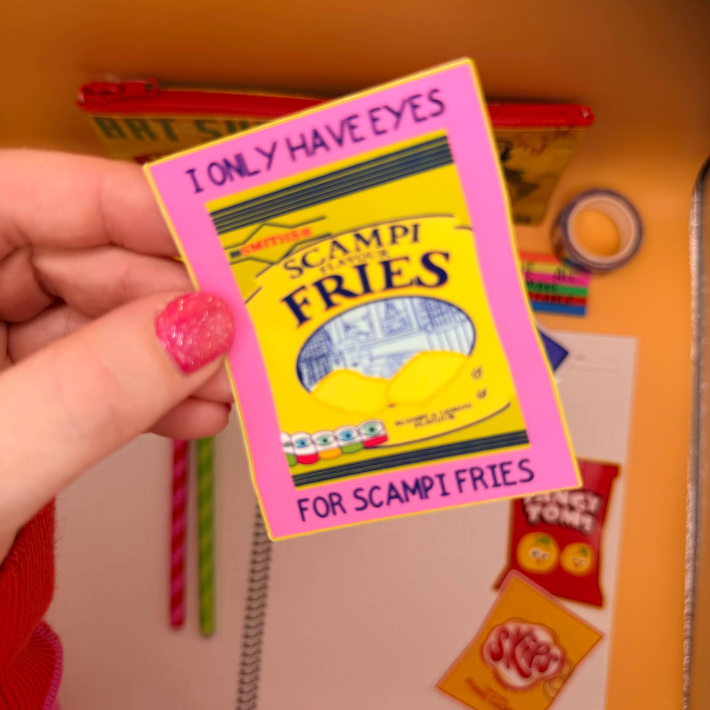 I Only Have Eyes For Scampi Fries Sticker