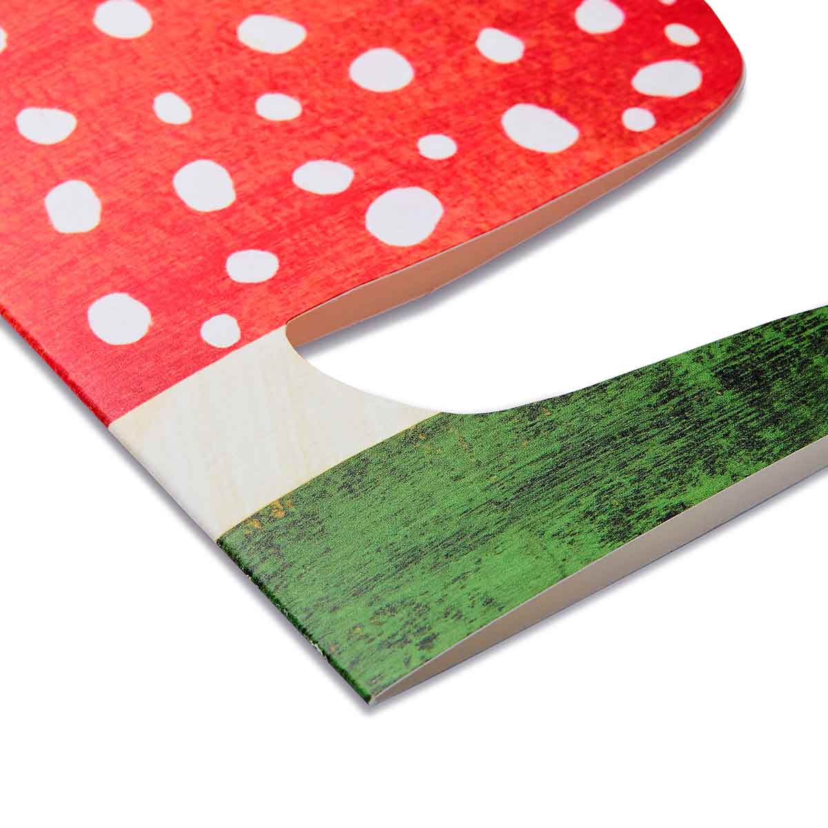 Red Mushroom Shaped Greeting Card