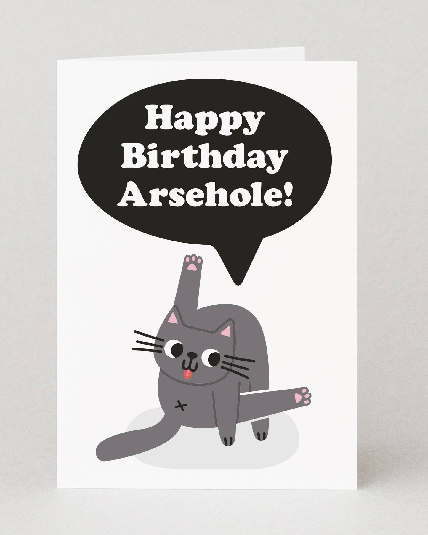 Arsehole Cat Birthday Card