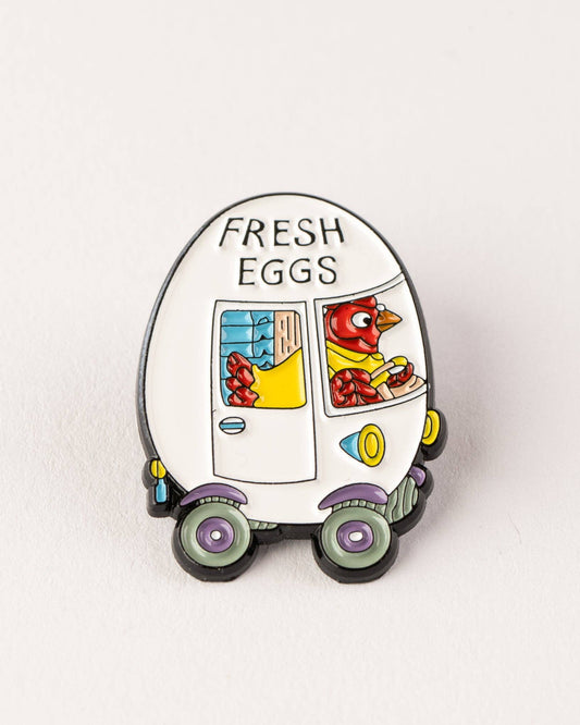 Richard Scarry Egg Van Enamel Pin