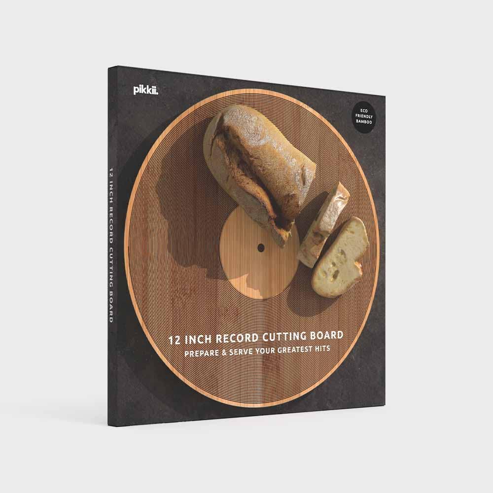 12" Record Bamboo Chopping Board