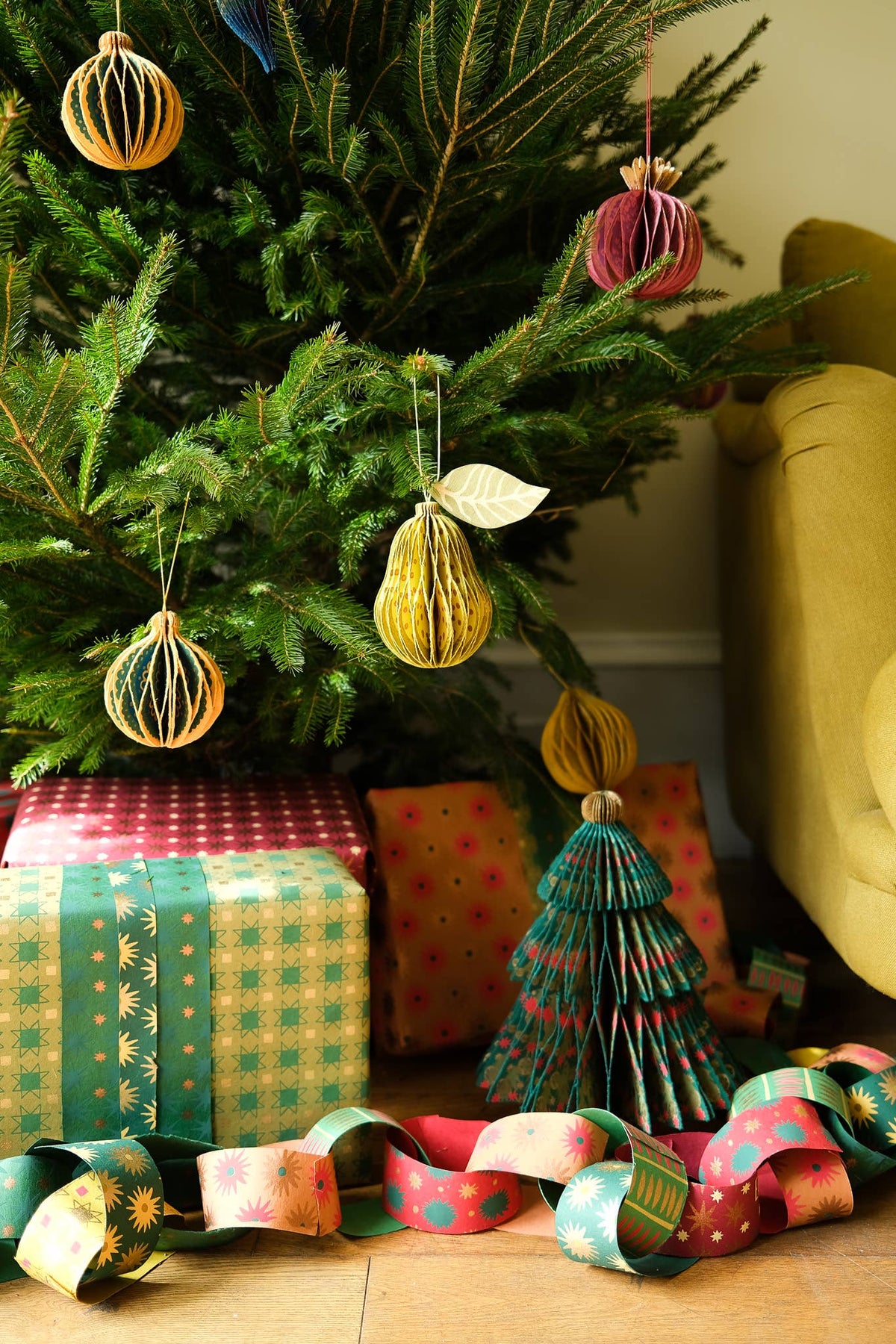 Pear Honeycomb Ornament