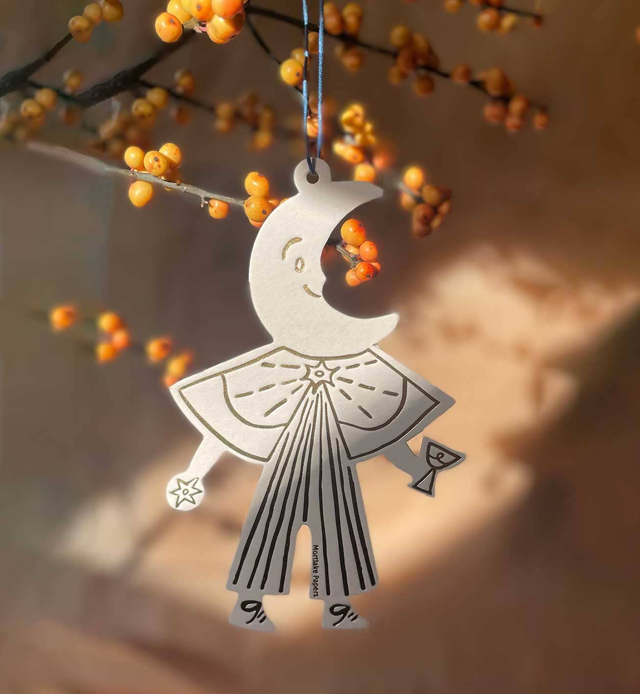 Moon Folk Ornament
