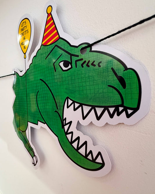 T Rex Party Garland