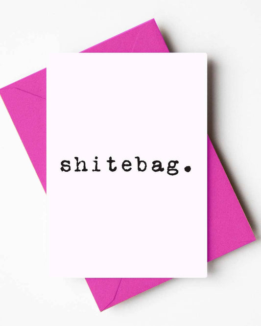 Mini Scottish Insult Card - Shitebag